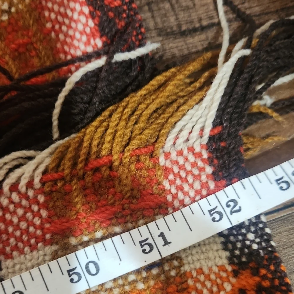 Pendleton Vintage Wool Motor Robe Plaid Fringe Blanket